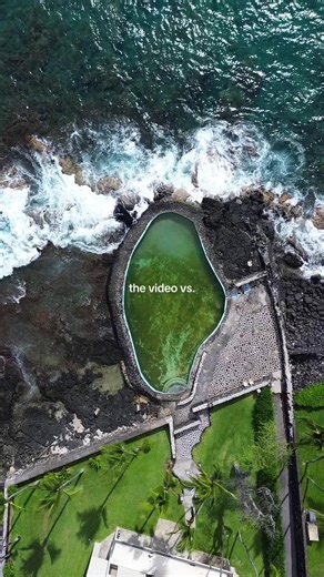 Ali’i Saltwater Swimming Pool📍 Located just minuets south of Kona, Hawaii📍 #creatorsearchinsights #beach #hawaii #thebigisland #fyp