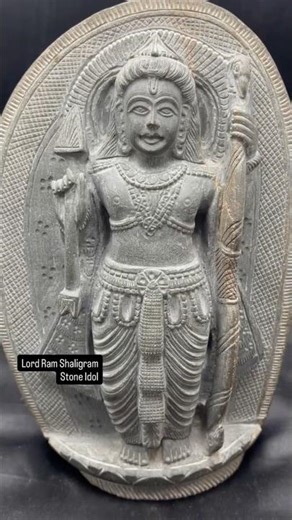 Original Shaligram Shila Shri Ram Ji | Rare Hand Carved Shaligram Stone Idol #trending #shorts