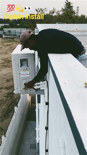 Daikin install # split ac#motivation #airconditioning #short video Ac lover