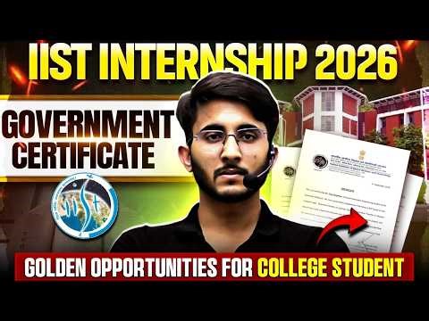 IIST internship 2026 | Government Internship & Certificate | Opportunity for Engineers | Full Guide