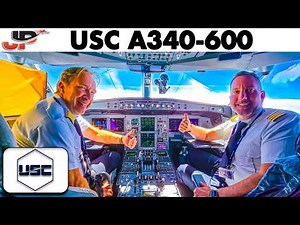 Flying out of Schiphol in the cockpit of a rare Airbus A340-600