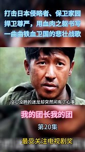 我的团长我的团 第20集 打击日本侵略者、保卫家园、捍卫尊严，用血肉之躯书写一曲曲铁血卫国的悲壮战歌 #优秀抗日电视剧#获最受关注电视剧奖