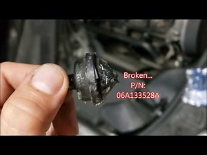 vw passat pcv valves, check valves, connector replacement 2003