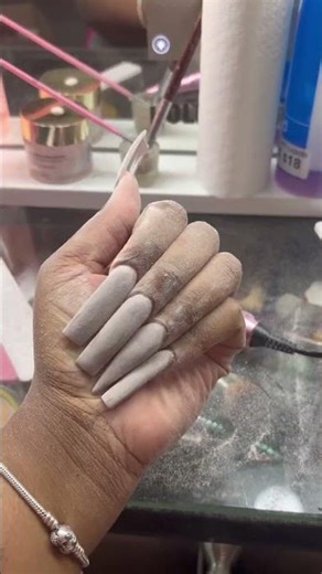 New Nail Set... #nailart #nails #diynails #new #set #charms #love #upkeep #youtuber #youtube #cream