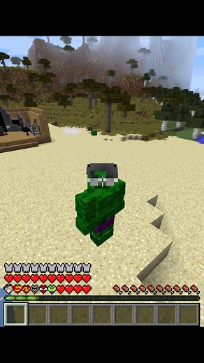Becoming the Hulk in Minecraft