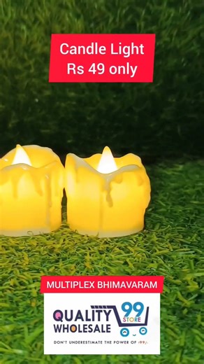 LED Light Candles | Flameless Decorative Lights ₹99 | Bhimavaram #candles #decor #99store #multiplex