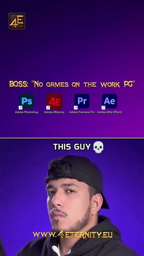 POV: „No games on the work PC“ Adobe 4Story - 4Eternity