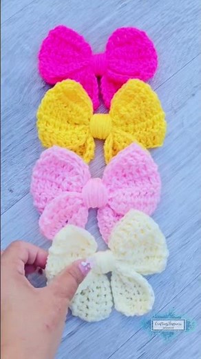 How to Assemble Your Crochet Mesh Bow #crochet