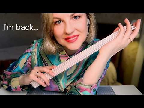 ASMR I’m Back 🕯️ Soft Spoken Update + Paper Rolling