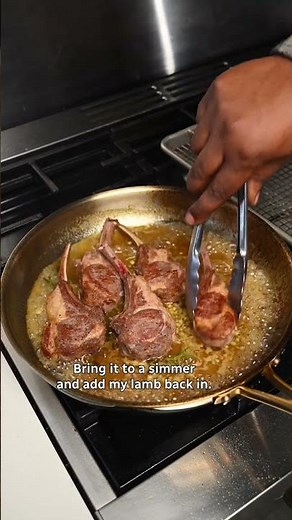Making honey-garlic lamb lollipops and sweet potato mash with chef Dwight Smith