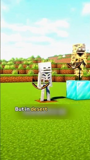 The Desert Skeleton Secret 🔥 #minecraft