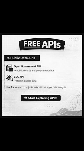 9 Free APIs That Will Level Up Your Developer Skills #api #development #coding #nikhil