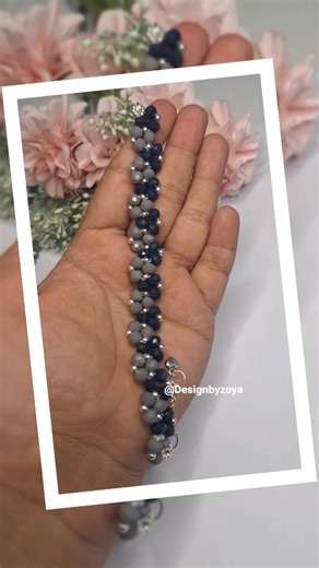DIY Triangle Pattern Bracelet making Tutorial😍 👌 #diy #making #trendingshorts #viralshorts #craft