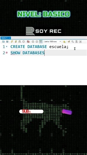 Crea tu primera base de datos usando SQL en menos de 30 segundos 💾🔥#sql #basededatos #aprendesql