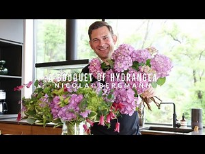 A Freshly-picked Hydrangea Bouquet Straight from the Hakone Gardens!