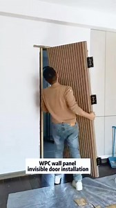 80K views · 199 reactions | ✨ Transform Your Home with Style! ✨  WPC Wall Panel Invisible Door Installation  | Modern Hidden Door Design Ideas   Secret Door Setup That Will Shock Your Guests   Best Invisible Door for Bedroom, Living Room & Luxury Interiors #InvisibleDoor #WPCWallPanel #HiddenDoorDesign #HomeDecorIdeas #InteriorDesignTrends #LuxuryHomeDecor #SecretDoor #ModernPartition #HomeTransformation #TrendingReels | Aluminium Glass Design | Facebook