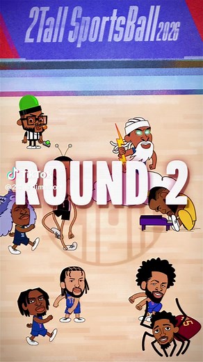 Round 2 matchups ft. the portal. 👀 #nba #nbaplayoffs #animation #nbaknockout