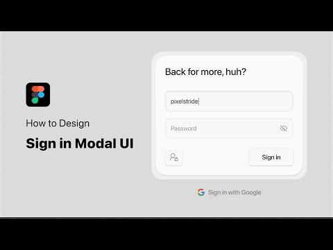 How to Design a Simple Sign In Page UI in Figma | Clean & Modern UI Tutorial