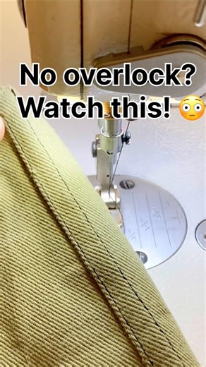 No Overlock? Try This Sewing Trick!😍 #sewing #overlock #usa #shortsusa #shorts