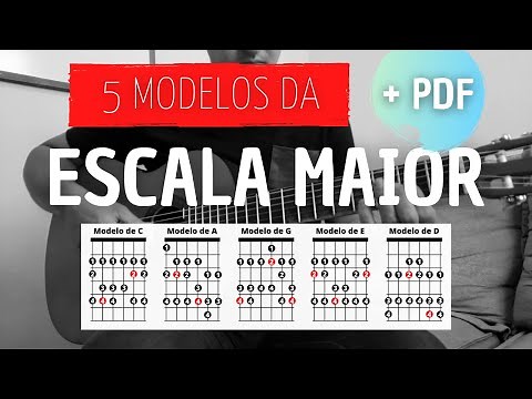 5 MODELOS da ESCALA MAIOR no violão | Domine o braço do violão com as escalas maiores