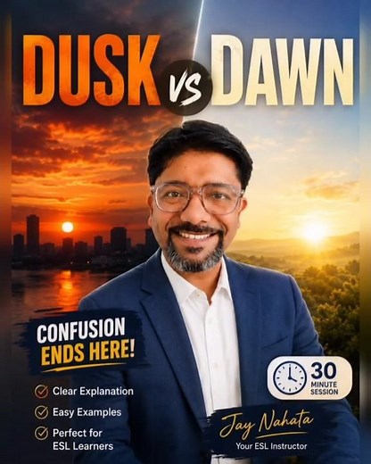 DUSK vs DAWN 🌅🌇 | Stop confusing sunrise and sunset!