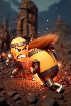 “Epic Potato Showdown! 🥔💥 Hilarious Potato Battle Animation 😂”