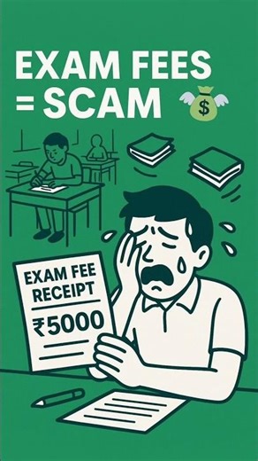 Exam Fee Struggles 📝💸 | Pay More, Score Less #shorts