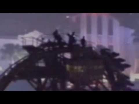Orlando rollercoaster stuck: Aerials show Hollywood Rip Ride Rockit passengers stranded