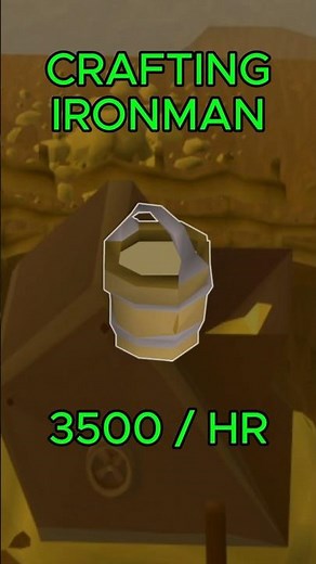 3500 Sand por hora en Ironman | Método clave para Crafting OSRS