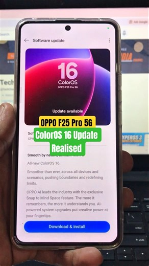 Oppo F25 Pro 5G ColorOS 16 Update Realised 🔥#shortsfeed #oppof25pro5g #coloros16