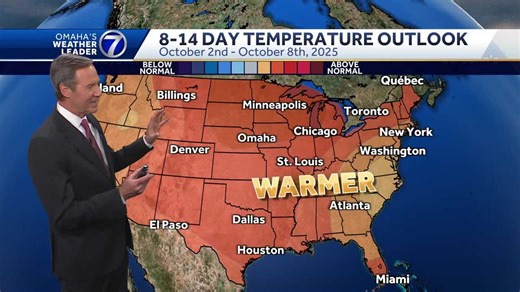 Warmer weather ahead for Omaha through the weekend