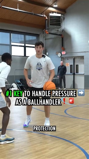 If defenders are up in your space, don’t dribble faster — use pace and get stronger with the ball. Work on your protection (pocket) dribble — to keep your body square, see the court and protect the ball. Follow me for more tips like this ✅ #BasketballTrainingPhilly #PhillyHoops #PlayerDevelopment | Danny Cooper