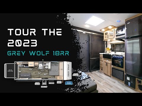 Tour the 2023 Grey Wolf 18RRBL Travel Trailer (Toy Hauler)