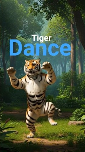 Tiger Dancing in the Jungle 🐅|#TigerDance#aivideo #youtubeshorts#uploadshorts #shorts