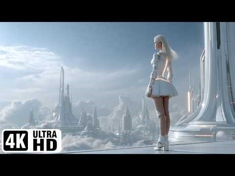 Calm your stress | Beautiful Humanoid Androids Girls Year 9079 | Sci-Fi | Future | 4K Part 53