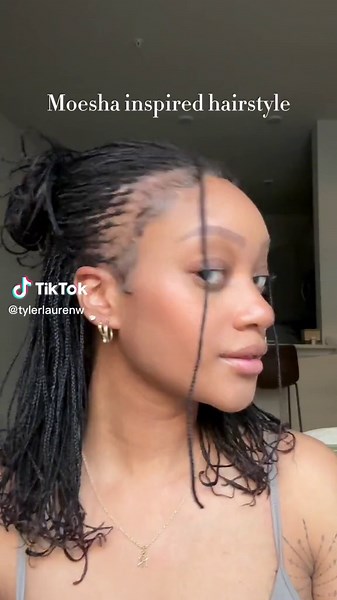 Y’all I swear I’ve never had this much fun with my hair 🥲 #microlocs #braidlocs