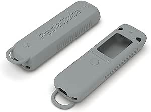 Radiacode 102/103 Protective Silicone Case Shockproof Soft Skin Cover with Carabiner (Plutonium Grey)