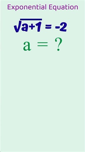 Olympiad Maths exponential Equation short video ep362 w2dhd #olympiad #tricks