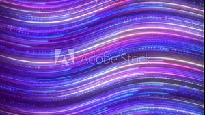 Purple beautiful particle lines flow, particle stripe waterfall, particle flow light flow, elegant particle light flow background video.