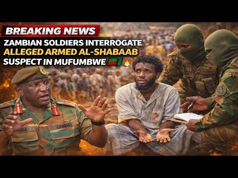 Zambian Mufumbwe Illegal gold mine || Zambia Army Commandos Capture “Armed Al Shabaab Soldier”