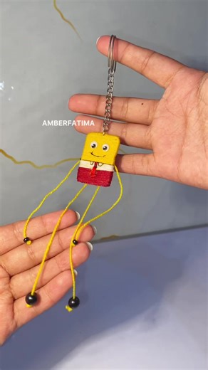 Create a DIY SpongeBob Keychain with Bangles