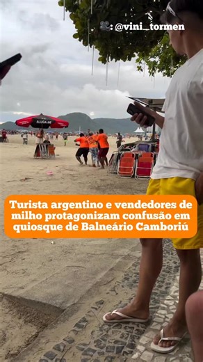 Busão Curitiba | Siga: @busaocuritiba | Uma discussão entre um turista argentino e vendedores de milho verde em um quiosque na praia de Balneário Camboriú... | Instagram