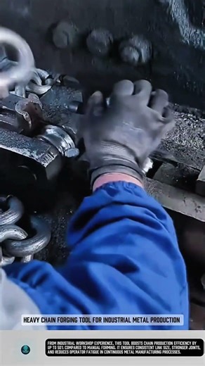 Heavy Chain Forging Tool for Industrial Metal Production #tools