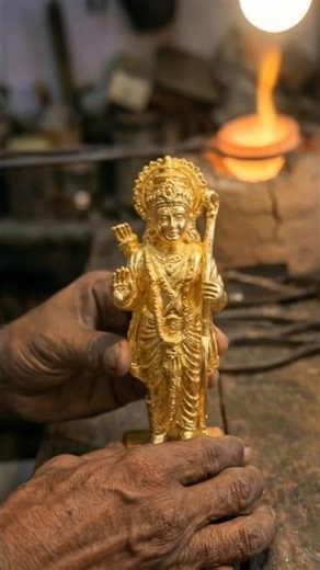 Gold se bani bhagwan Ram ji ki murti 😍#ram