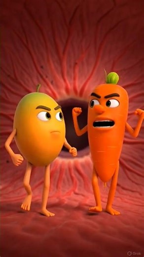 "Carrot aur Mango ka Gussa 😡 Aankhon Ki Kamzori Ka The End!"#HealthyEyes #CarrotBenefits#mangobenifi