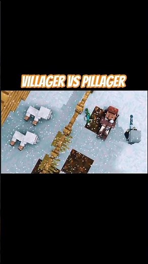 Villager vs Pillager Life Winter War 1 - Alien Being Minecraft Animation #minecraft #viral