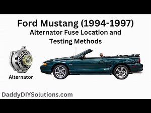 1994 1995 1996 1997 Ford Mustang Alternator Fuse Location and Testing Methods