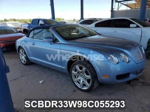 2008 BENTLEY CONTINENTAL GTC | VIN SCBDR33W98C055293