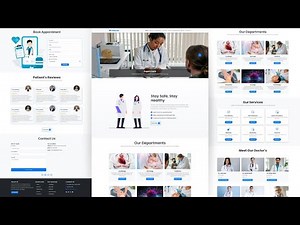 Responsive Hospital Website using HTML, CSS, Bootstrap5 and JavaScript