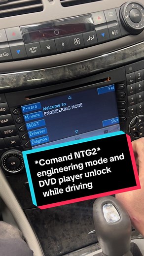 Comand NTG 2, engineering mode and how to unlock DVD player while driving #s211 #comand #ntg2 #mercedesw211 #benz